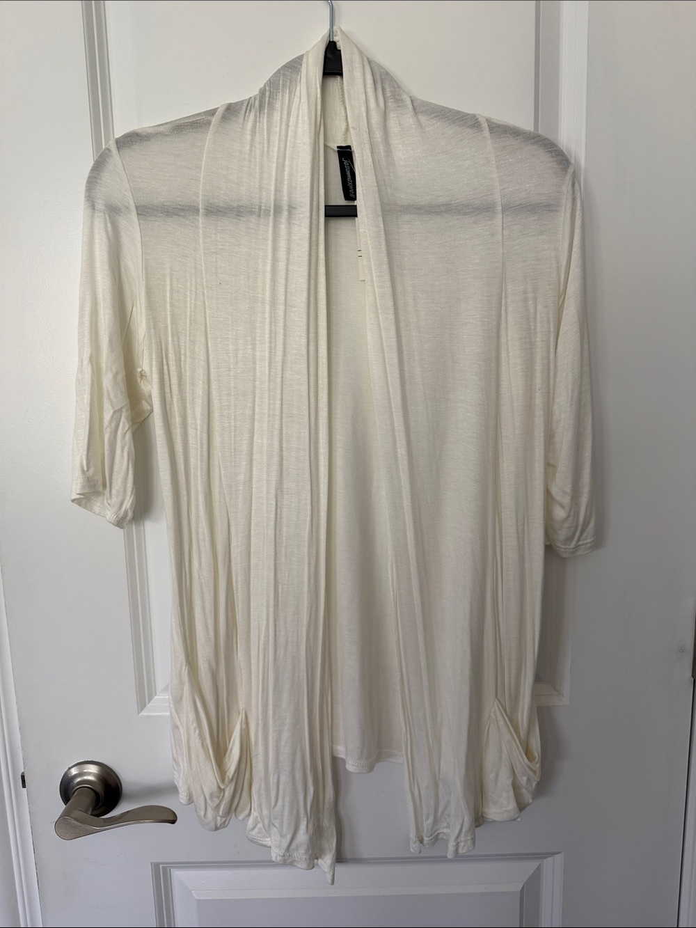 NWT Lightweight Ivory Open-Front Women's Cardigan